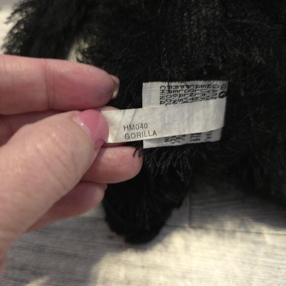 GANZ Webkinz Gorilla HM040 Black Stuffed Animal Plush Beanie 8" - No Code - Picture 6 of 8